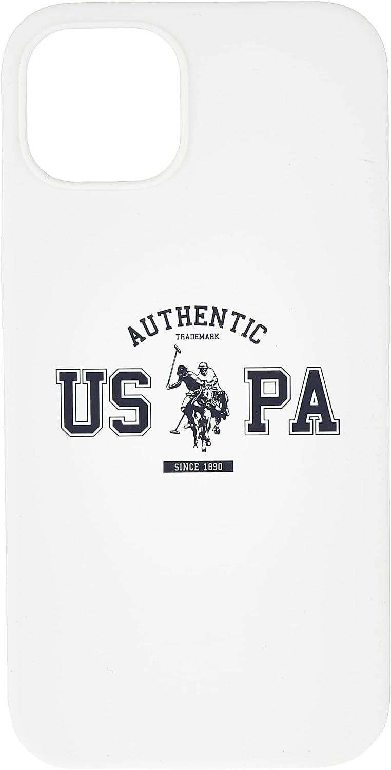 CG MOBILE Us Polo Assn Liquid Silicone Authentic Logo For Iphone 13 (6.1") - White