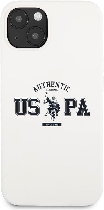 CG MOBILE Us Polo Assn Liquid Silicone Authentic Logo For Iphone 13 (6.1") - White