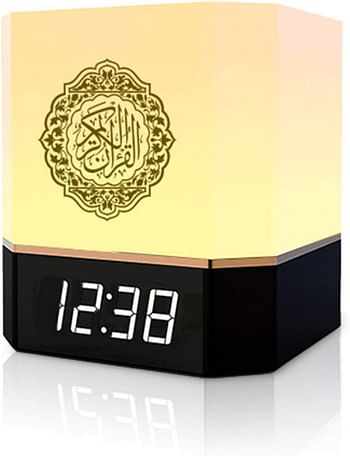 POHOVE Quran Speaker Smart Touch Lamp Bluetooth Speaker with APP Control Clock Remote Controller Portable LED Bluetooth Touch Cube FM MP3 Music Player Night Light Rechargeable