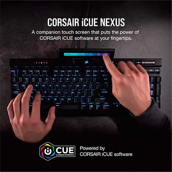 Corsair Icue NexUS Companion 5” Diagonal Screen 6 Programmable Virtual Buttons Live System Readouts Connect To Keyboard Or Standalone Base Black, Ch-9910010-Na