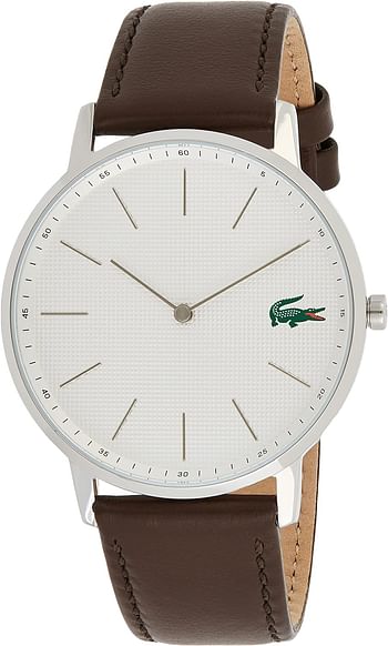 Lacoste Men's Quartz Watch, Analog Display and Leather Strap 2011002