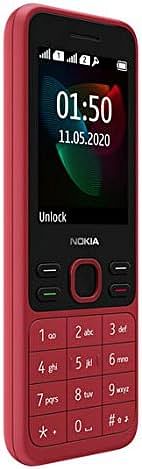 Nokia 150 (2020) Feature Phone, Dual SIM, 2.4" Display, Camera, FM Radio, MP3 Player, expandable MicroSD up to 32GB - Red - one Size