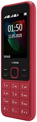 Nokia 150 (2020) Feature Phone, Dual SIM, 2.4" Display, Camera, FM Radio, MP3 Player, expandable MicroSD up to 32GB - Red - one Size