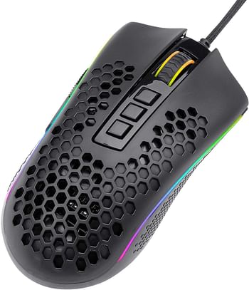 Redragon M988 Storm Lightweight RGB Gaming Mouse, 85g Ultralight Honeycomb Shell - 16,000 DPI Optical Sensor - 8 Programmable Buttons - Precise Registration - Super-Lite Cable