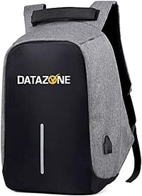 DATAZONE Unisex Anti-Theft Waterproof Light Weight Travel Backpack With Usb Charging and Interface, DZ-904 ( GREY )