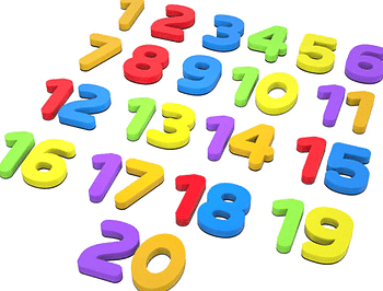 123 Magnetic Numbers - 30 Magnetic Numbers that work on any Fridge and Dry Erase Magnetic Board