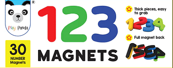 123 Magnetic Numbers - 30 Magnetic Numbers that work on any Fridge and Dry Erase Magnetic Board