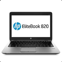 HP EliteBook 820 G1 / 12.5 Inch Display / Intel Core i5-4300U CPU / 1.90GHz / 8GB RAM / 180GB SSD, Silver / Black / ENG ARA Keyboard