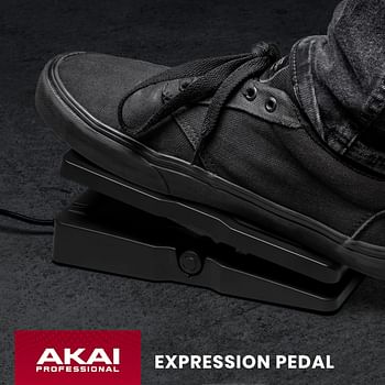 Akai Professional Expression Pedal – Lightweight, Robust, Non Slip Pedal For Midi Keyboard Controllers, Guitar Supported Effects, With 1.8M Cable