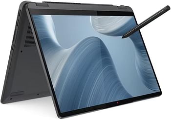 IdeaPad Flex 5 14ALC7, 2 in 1 laptop with pen, 14.0" WUXGA (1920x1200) IPS Touch, RYZEN 5-5500U, 8GB DDR4 RAM, 256GB SSD, INTEGRATED GRAPHICS, Win 11, Eng Arb Backlit KB, GRAPHITE GREY (82R9006XAX)