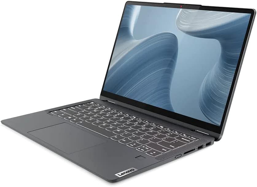 IdeaPad Flex 5 14ALC7, 2 in 1 laptop with pen, 14.0" WUXGA (1920x1200) IPS Touch, RYZEN 5-5500U, 8GB DDR4 RAM, 256GB SSD, INTEGRATED GRAPHICS, Win 11, Eng Arb Backlit KB, GRAPHITE GREY (82R9006XAX)