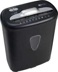 8 Sheet Cross Cut Paper and Credit Card Shredder with 4.1Gallon Bin - Black