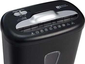 8 Sheet Cross Cut Paper and Credit Card Shredder with 4.1Gallon Bin - Black