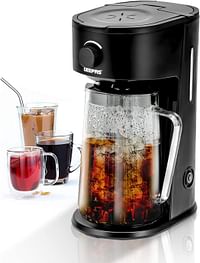 Geepas GCM41516 700W Ice Tea/Coffee Maker with Permanent Nylon Filter, 2.5 Liter Capacity, Black