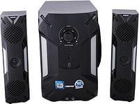 Geepas GMS8507 2.1 Multimedia Speaker- 35000 Watts, 8"Woofer|USB, Bluetooth & Multiple Device Inputs Pc, Ps4, Xbox, Smartphone, Tablet, Music Player