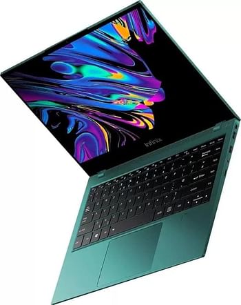 Infinix Inbook X1 Laptop With 14-Inch FHD Display, Core i5 / 8GB RAM / 512GB SSD / Windows 10 / Intel Iris Plus Graphics Card English / Arabic Green