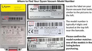 ديسون مجموعة سلة مهملات / كوب تراب، رقم قطعة دايسون 965660-01، متوافقة مع موديلات مكنسة دايسون V6 التالية: DC58، DC61، DC59، DC62، SV03، HH08 وSV07