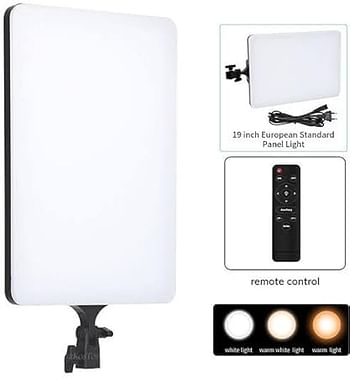 RL-19 inch LED Video Light With Professional Remote Control Dimmable Panel Lighting Photo Studio Live Photography fill lamp