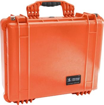 Pelican 1550 Ems Case With Organizer And Dividers, Orange