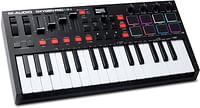 M-Audio Oxygen Pro Mini 32 Key USb Midi Keyboard Controller With Beat Pads, Midi Assignable Knobs, Buttons & Faders And Software Suite Included, Black