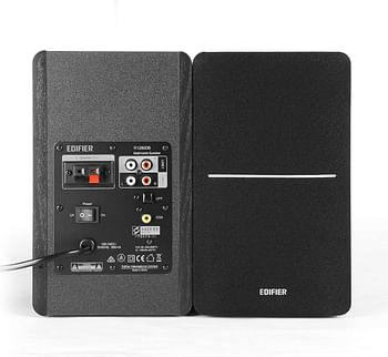 Edifier R1280DB Powered Bluetooth Bookshelf Speakers - Optical Input - Wireless Studio Monitors - 4 Inch Near Field Speaker - 42w RMS - Black