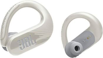 JBL Endurance Peak 3 Dust and Water Proof True Wireless Active Earbuds, 50H Battery Hours, Ambient Aware & Talk Thru, 4-Mic Technology, Powerhook Design - White, JBLENDURPEAK3WT, Standard