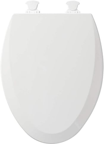 Bemis 1500EC 390 Lift-Off Elongated Closed Front Toilet Seat, Cotton White