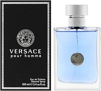 Versace Pour Homme - Perfume for Men, 100 ml - EDT Spray/100 ml/Black
