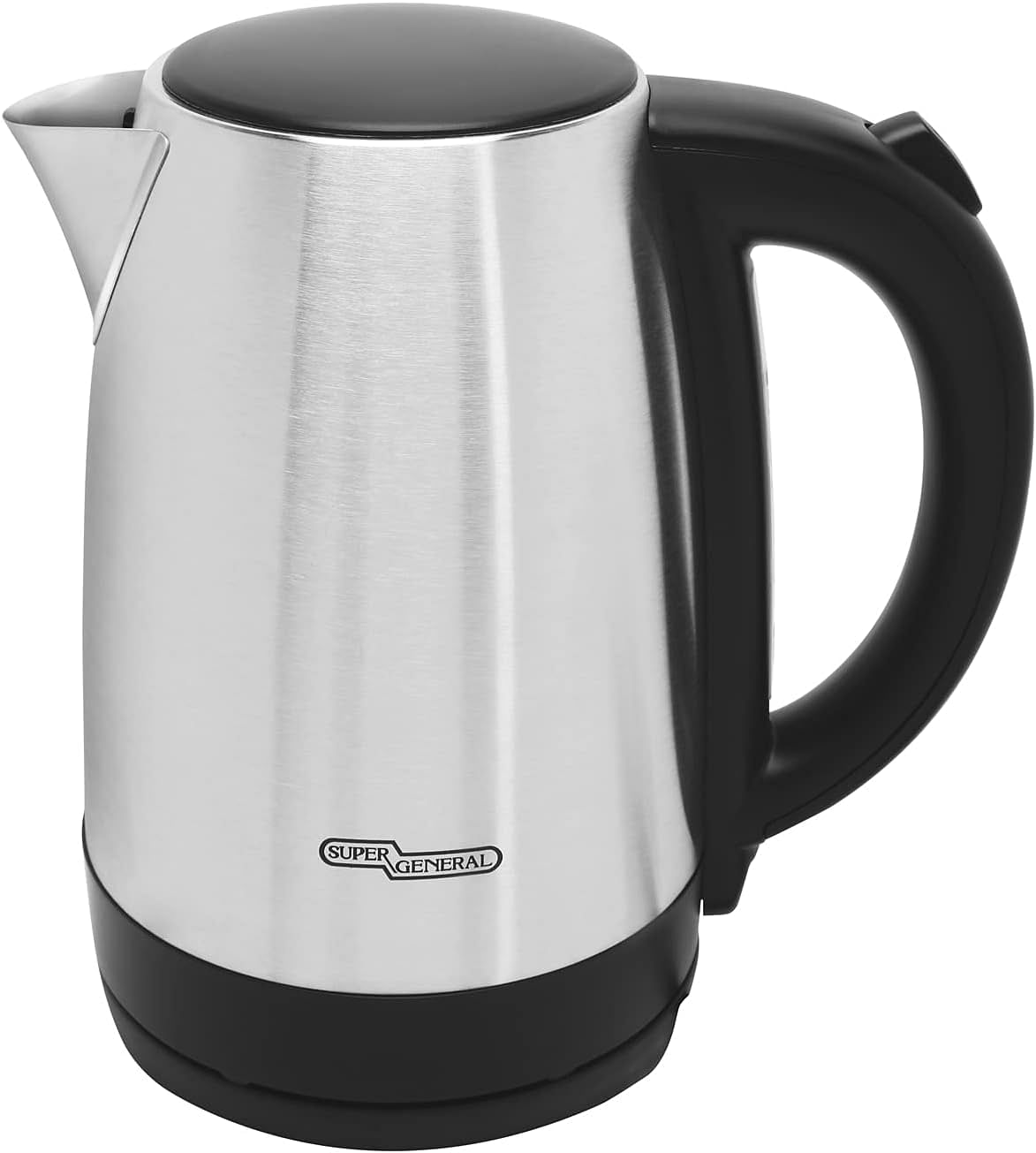 Super General SGK-218-SSD Electric Water Kettle, 1.7 Liter, Stainless Steel 2200W - Silver