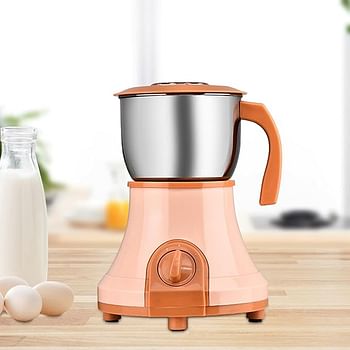 Electric Grain Grinder Portable Food Processer Spice Grinder for Indoor Outdoor 500 ML