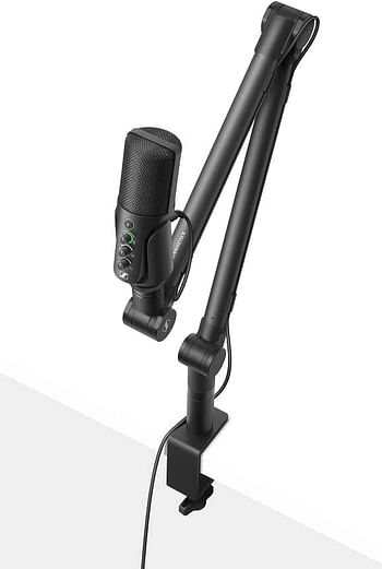 Sennheiser PROfile STREAMING SET with USB Microphone, Boom Arm and Pouch - Plug & Play Design, Perfect for Podcasting & Streaming, Cardioid Condenser Capsule, 3m USB-C Cable - Black (700100)