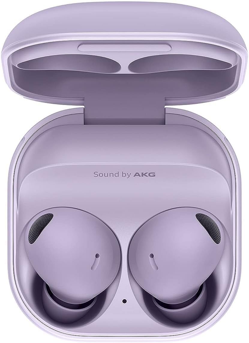 Samsung Galaxy Buds2 Pro Bluetooth Earbuds, True Wireless, Noise Cancelling, Charging Case, Quality Sound, Water Resistant, Bora Purple