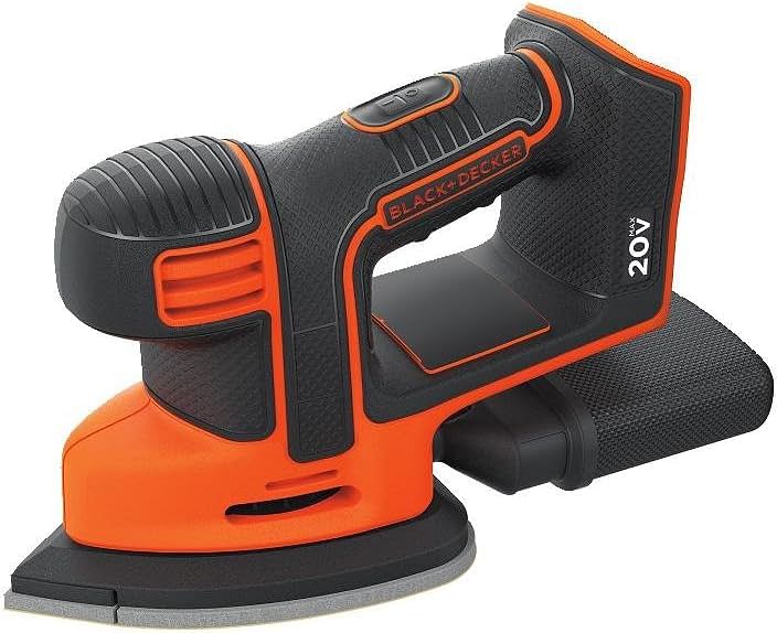 BLACK+DECKER 20V MAX* Mouse Sander, Tool Only (BDCMS20B)