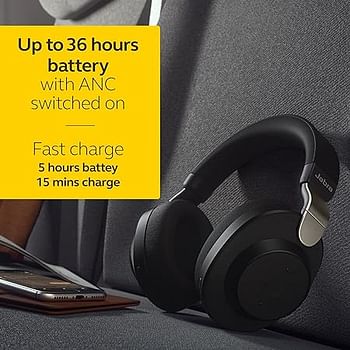 Jabra Elite 85h Over Ear Headphones with ANC, SmartSound Technology and Alexa Built-in - Titanium Black