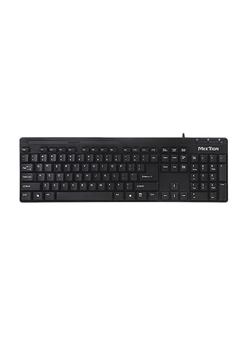 Meetion AK100 USB Corded English Keyboard, Black