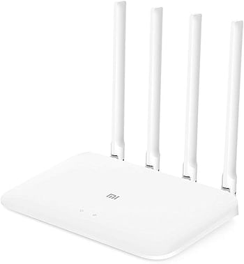 Xiaomi Mi WIFI Router 4C Roteador APP Control 64MB RAM 802.11 b/g/n 2.4G / 300Mbps 4 Antennas Wireless Routers Repeater for Home - Mi Wifi App, Anroid and iOS Compatible - White