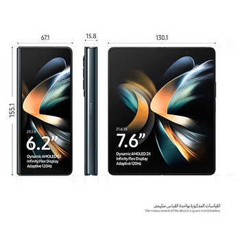 Samsung Galaxy Z Fold 4 Single SIM + eSIM SIM Graygreen 12GB RAM 256GB 5G - International Release