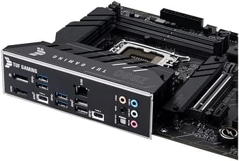 ASUS TUF GAMING Z690-PLUS D4 (LGA 1700) ATX gaming motherboard, 15 DrMOS power stages, PCIe 5.0 four M.2 slots, Intel 2.5 Gb DisplayPort, USB 3.2 Gen 2x2 Type-C, Black, 90MB18U0-M0EAY0 Black