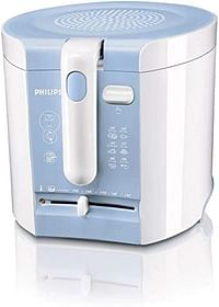 Philips HD6103 200W Deep Fat Fryer (White and Blue)