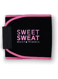 Sweet Sweat Waist Trimmer Black & Pink Medium 41x8inch
