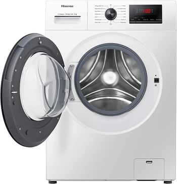 Hisense WFPV8012EM 8 Kg Front Load Washing Machine, 1200 RPM, White