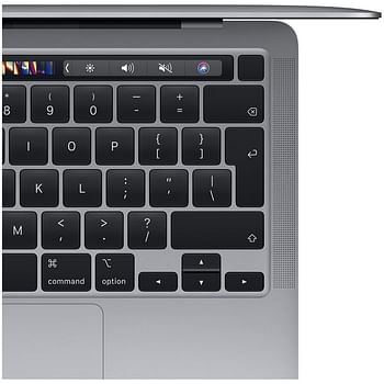 Apple MacBook Pro Laptop 17,1 A2338(13-Inch, M1 Chip, 2020)With Touch Bar and Touch ID, 8GB RAM, 256GB SSD ,ENG/ARB KB Space Gray,
