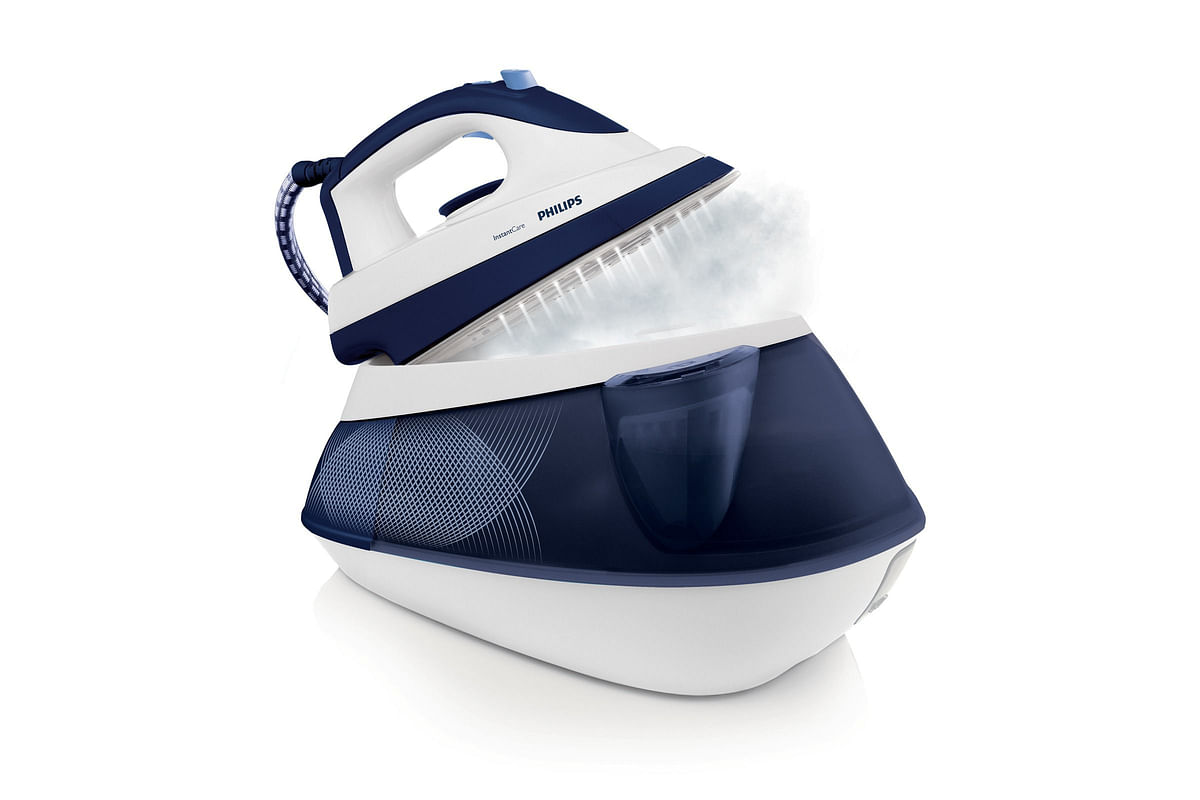 Philips InstantCare GC7540/02 steam ironing station 2400 W 1 L Blue, White