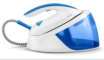 Philips PerfectCare Compact Essential gc6804/20 2400 W Steamglide 1.3L Sole of Blue, White Steam Ironing Station – Ironing Centre (2400 W, 5.5 Bar, 1.3 L, 230 g/min, 110 g/min, Steamglide Soleplate)