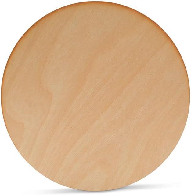 8 Inch Wooden Circles - Pack of 3 Unfinished Round Cutouts by Woodpeckers