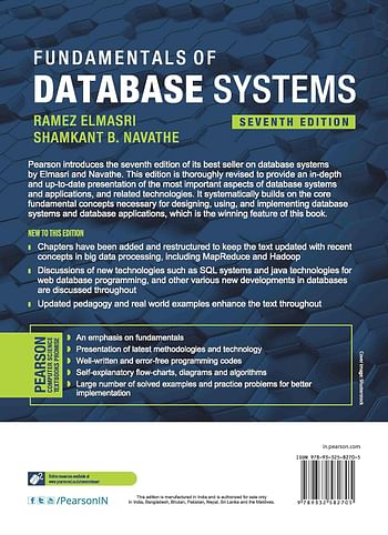 Aicte recommended| fundamentals of database systems| by pearson Paperback – 30 June 2017
