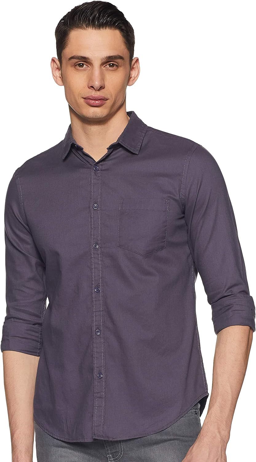 Amazn Brand - Symbol Men's Solid Regular Casual Shirt (AZ-SY-RR-14A)