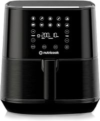 Nutricook Air Fryer 2, 5.5 Liter Black, 1700 Watts, Digital Control Panel Display, 10 Preset Programs With Built-In Preheat Function + CRED Quick Pull Chopper 650 ml,