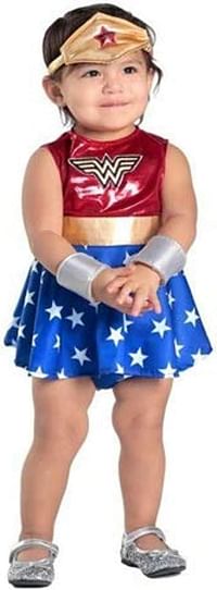 Rubie's Newborn Wonder Women Costume for 6-12 Months Baby /Red|Gold|Blue