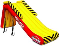 SportsStuff SPILLWAY Dock Slide, Boat Slide, Inflatable Pontoon Slide, Yellow, Red Large